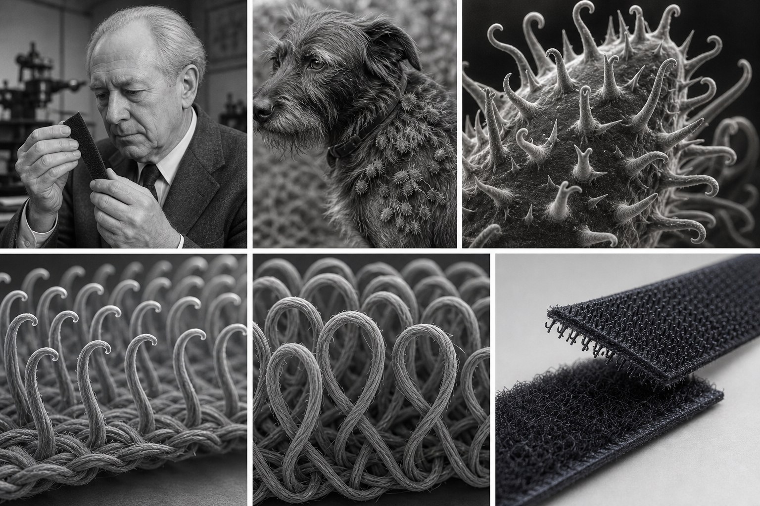 2. Липучка Velcro — 1941, собака в репейниках