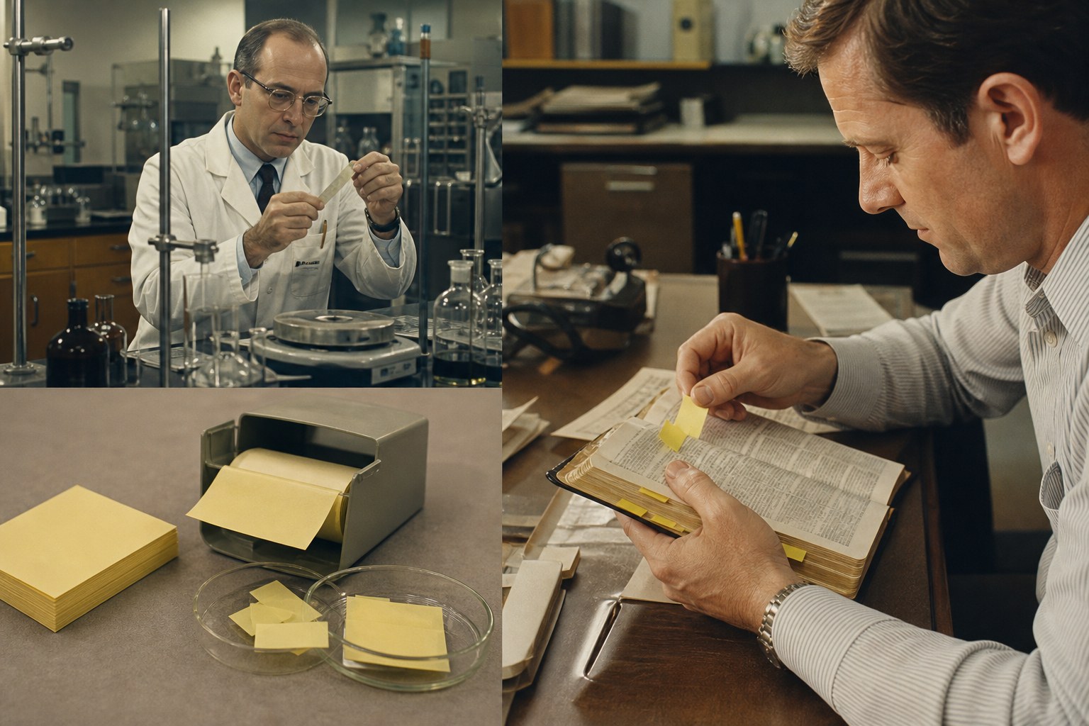 Post-it 1968: Спенсер Сильвер слабый клей — Арт Фрай закладки в молитвеннике